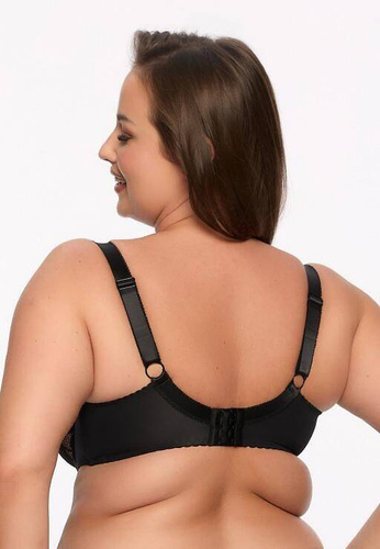 BSM 1134 Keto Polovystužená maxi podprsenka Gaia - čierna