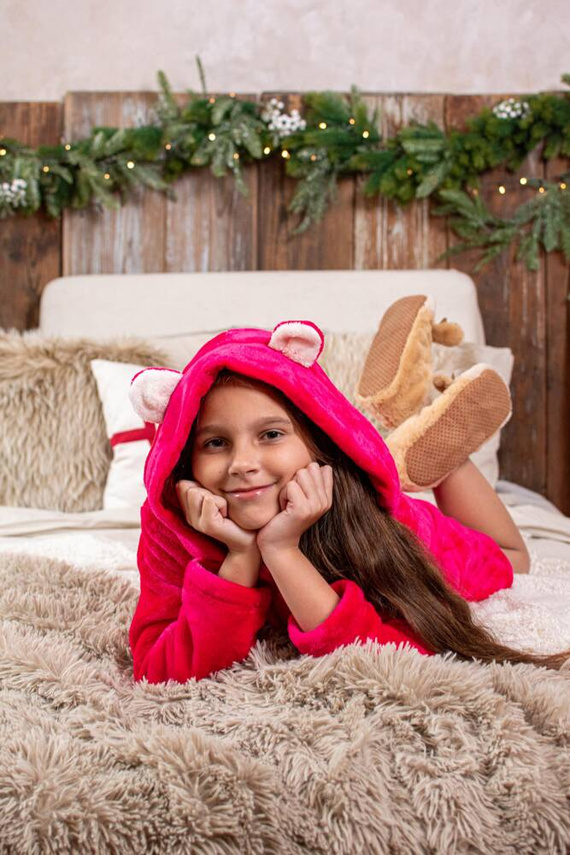 730 Detský župan Serena Forex - malinový