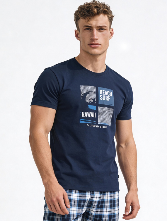 Cornette F&Y 551/56 Hawaii– tínedžerské pyžamo pre chlapcov 100% bavlna s krátkym rukávom