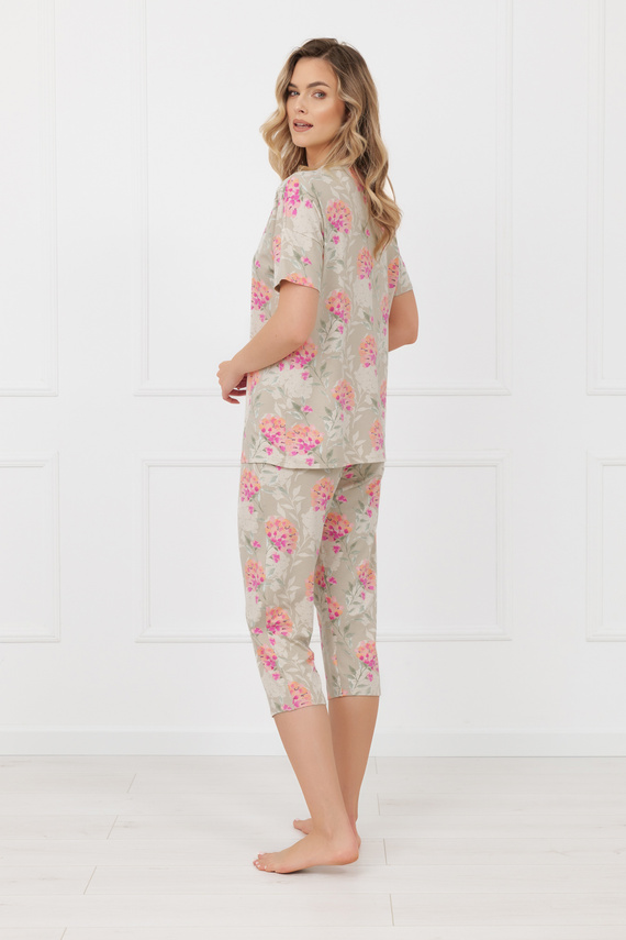 Dámske pyžamo Harmonia Italian Fashion nohavice s krátkym rukávom 3/4 viskóza