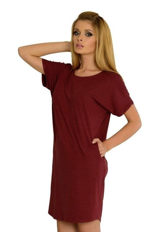 523 Paula nočná košeľa kr. rukáv - svetlá melanž