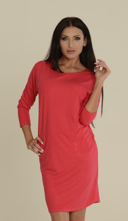 543 Paula nočná košeľa 7/8 rukáv - grafitová