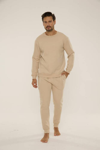 813 Indigo Pánska tepláková súprava De Lafense - piesková