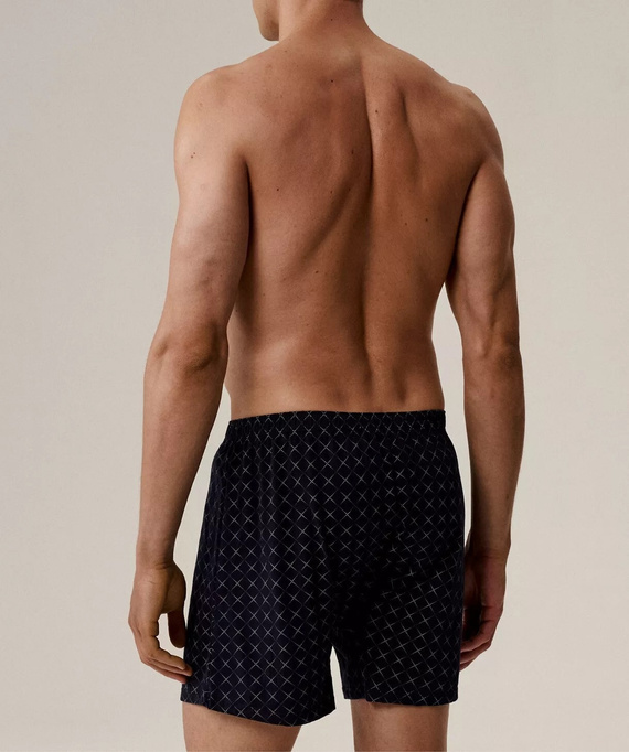 Pánske boxerky Atlantic 2MBX-077 bavlnené tmavozelené - voľný strih, 2 balenia