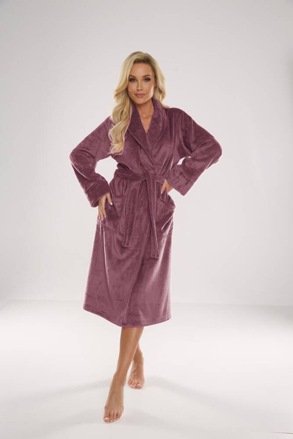 628 Abigail Dámsky dlhý župan Forex - berry