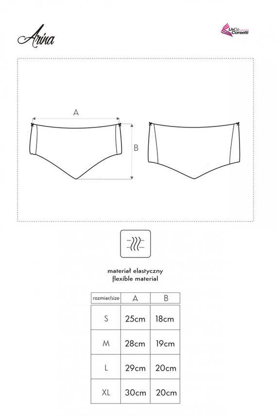 Arina Black LC 6047 Dámske nohavičky LivCo Corsetti Fashion black