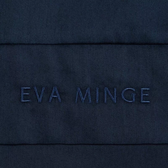 1F Elegantné saténové posteľné prádlo Eva Minge Eurofirany navy blue | makrosatén 100 % bavlna