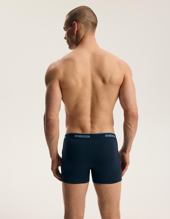 Pánske boxerky Henderson 44515 Brex2 2-pack bavlnené so širokou gumou a logom