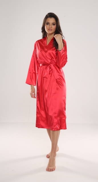 798 Klasický dámsky župan Forex - červený