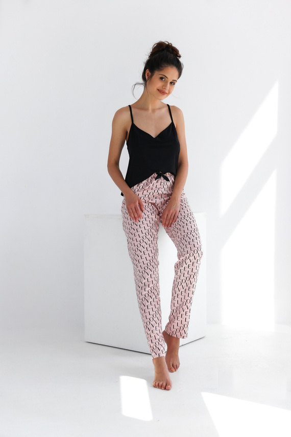 Dámske pyžamo Paula Sensis - čierne