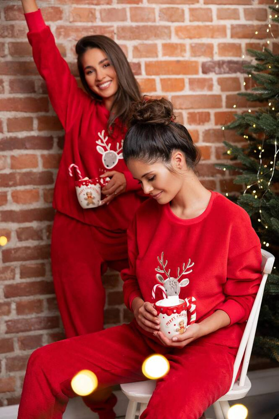 Sensis Harriet Dámske pyžamo - červené