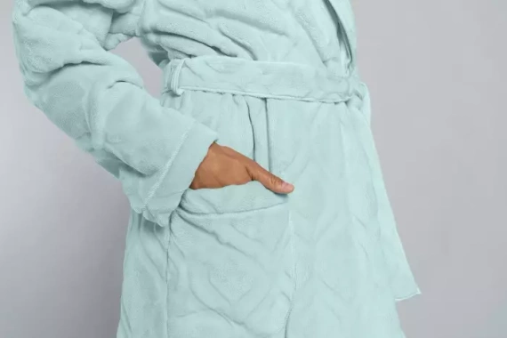 Dámsky flísový župan Morena Italian Fashion - mätový