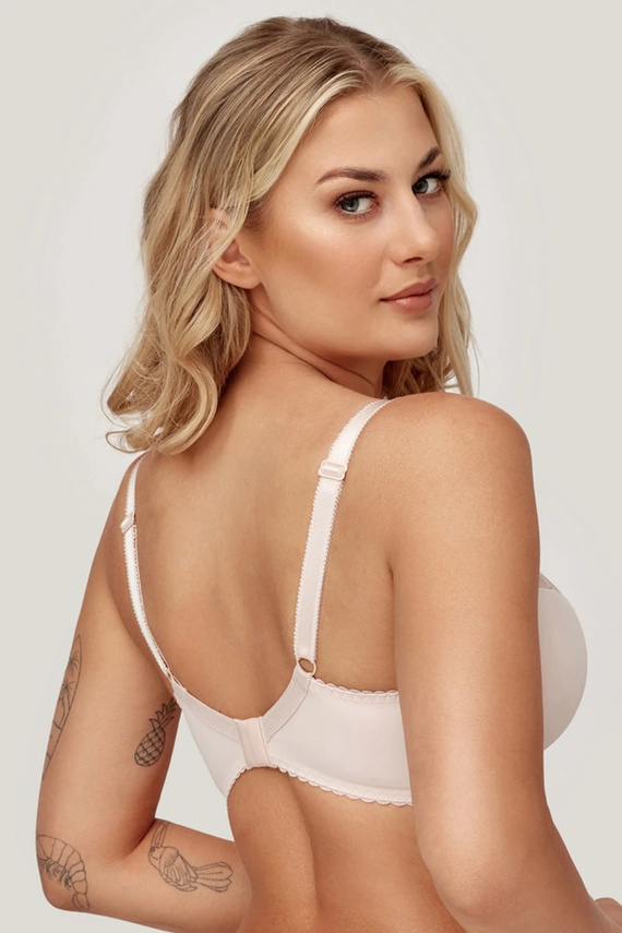 Biustonosz semi soft Azal Anita béžový s kosticami a čipkou