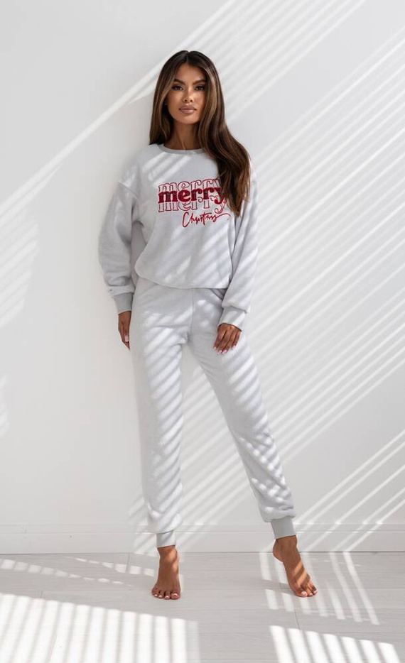 Dámske pyžamo Graciana Soft Sensis - sivé