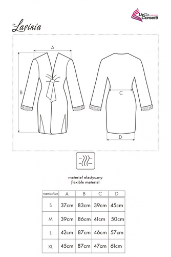 Lavinia LC 90023 Dámsky župan LivCo Corsetti