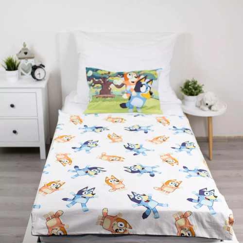 Bavlnené obliečky 100x135 Bluey 061 modré 40x60 Jerry Fabrics