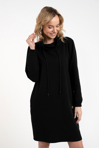 Malmo dámska tunika s dlhým rukávom Italian Fashion - čierna