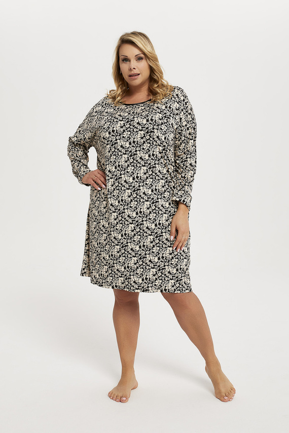 Guyana Dámska nočná košeľa s dlhým rukávom Italian Fashion - potlač