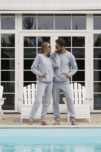 Dámska dlhá súprava Fox. rukáv, dĺžka. nohavice Talianska móda - melange