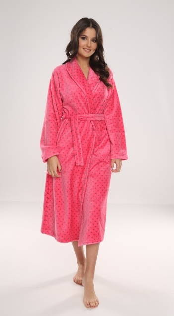 548 Melanie Dámsky dlhý župan Forex - malinový