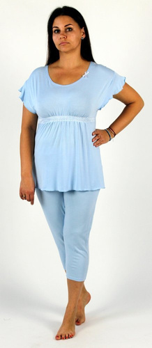 448 Julie Dámske 3/4 pyžamo - modré