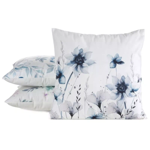 Obliečka na vankúš 45x45 Mink 37 Eurofirany zamat kvety