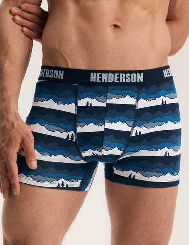 Pánske boxerky Henderson 45477 Frost 2-pack bavlnené so širokou gumou a logom