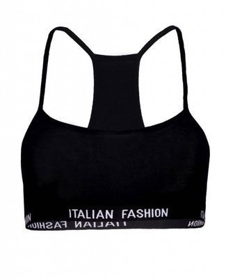 Nikola Dievčenská podprsenka s úzkymi ramienkami Italian Fashion - čierna