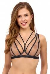 2505 Lupoline soft bralette podprsenka čierna béžová