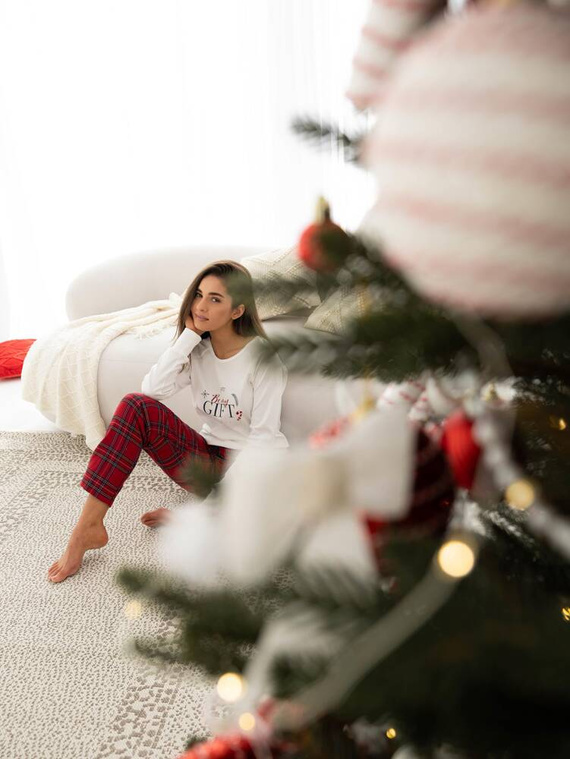 Maribel Interlock dámske pyžamo Sensis - krémové