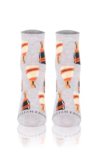 S153Z Prosecco Ponožky Italian Fashion - light melange