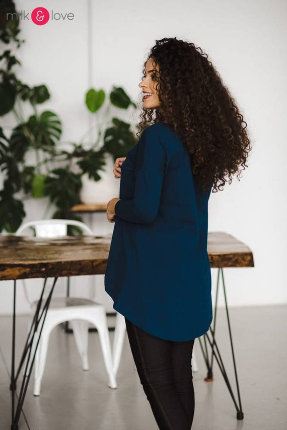 Mommy bluzka ciążowa i do karmienia Milk&Love poseidon