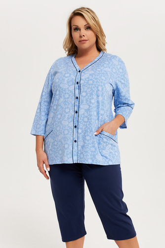 Jomala Dámske pyžamo 3/4 rukáv, 3/4 nohavice Talianska móda