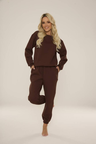 812 Indigo Forex dámska tepláková súprava - čokoládová