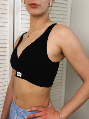 Milk&Love Mombri Klasyk nepremokavá dojčiaca podprsenka black