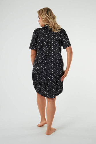 Nočná košeľa Ria s krátkym rukávom Talianska móda - potlač