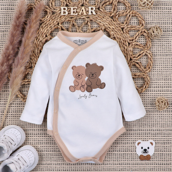 ABK-0048 Detská súprava Sweet Bears z organickej bavlny Nini