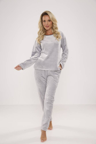 669 Mäkké dámske pyžamo De Lafense - sivé