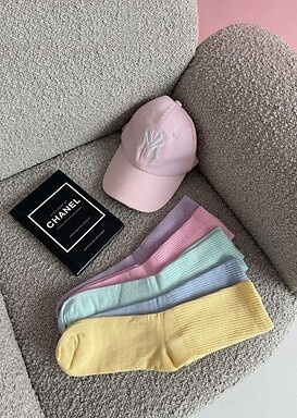 Dámske bavlnené ponožky Milena  1313-002 – rebrované pohodlné green