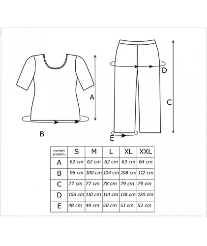 Caroline 3/4 Donna - dámske bavlnené pyžamo s kvetinovou potlačou, krátkym rukávom a 3/4 nohavicami