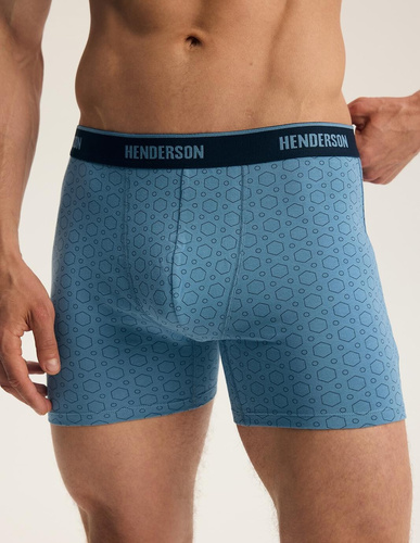 Pánske boxerky Henderson 44513 Brex 2-pack bavlnené so širokou gumou a logom
