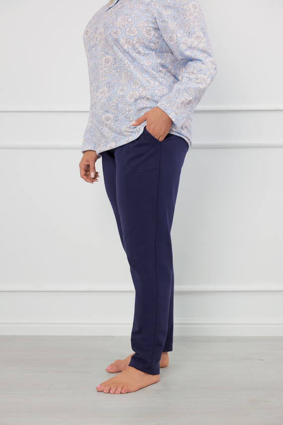 Jowita Dámske pyžamo s dlhým rukávom, dlhé nohavice Talianska móda