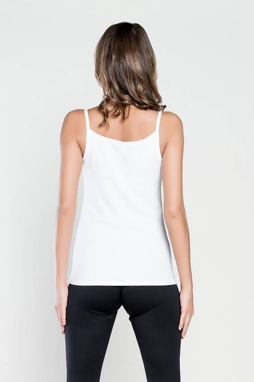 Dámska košeľa Ibiza s úzkymi ramienkami Talianska móda - púdrovo modrá