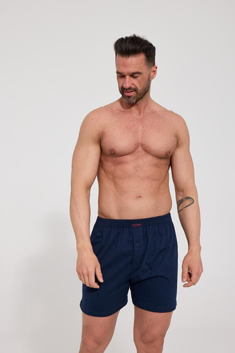 Pánske boxerky Cornette Comfort 002/358, 008/358 tmavomodré – voľné, bavlnené