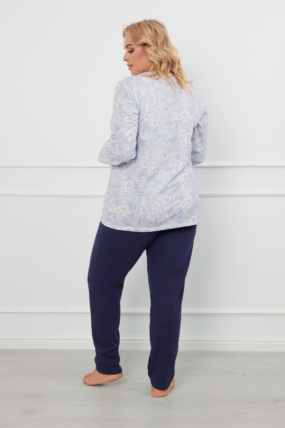 Jowita Dámske pyžamo s dlhým rukávom, dlhé nohavice Talianska móda