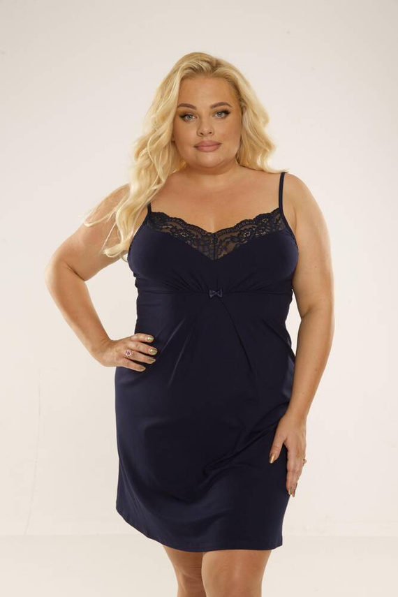 995 Nočná košeľa Chantal - tmavomodrá