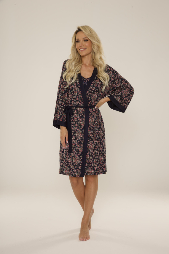 468 Mia Forex dámsky župan - tmavomodrý