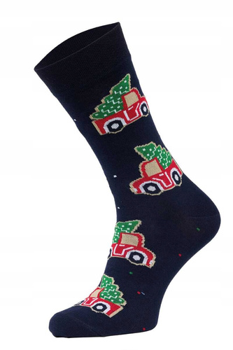 A63 Premium Ponožky A'3 Cornette - námornícka modrá (auto)