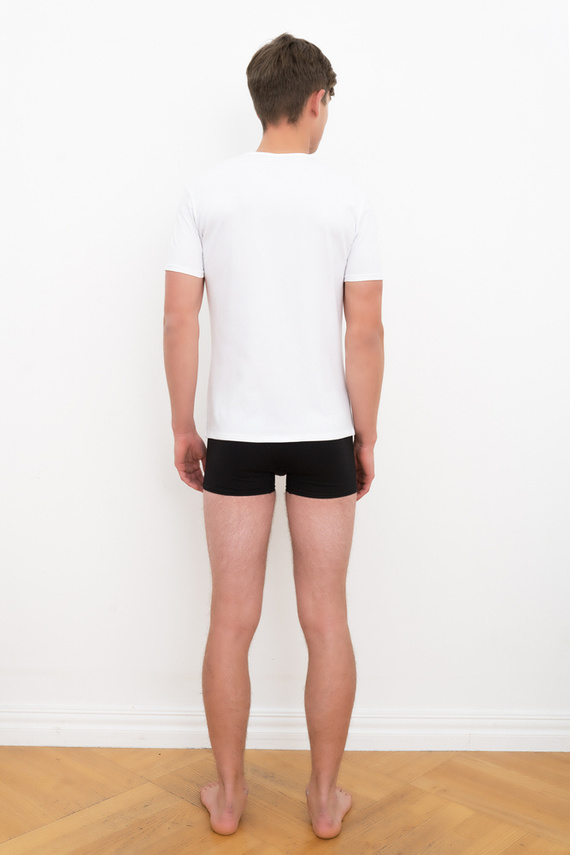 Ikar Pánske tričko s krátkym rukávom Italian Fashion - biele