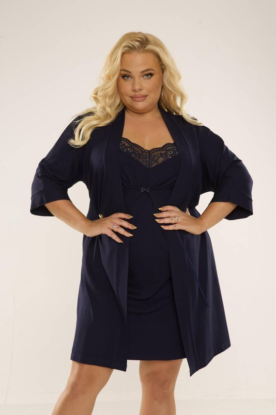 995 Nočná košeľa Chantal - tmavomodrá